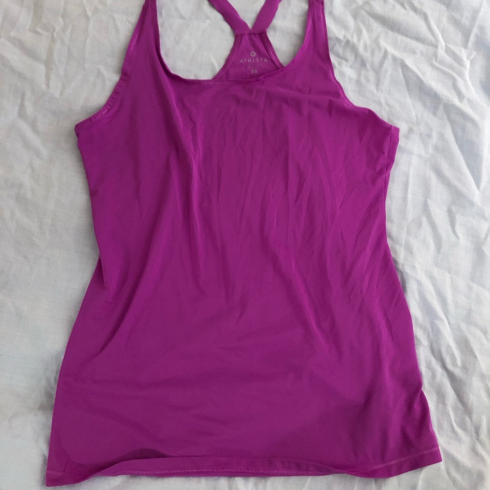 Purple Athleta exercise tank top.  **DONATING 9/17**